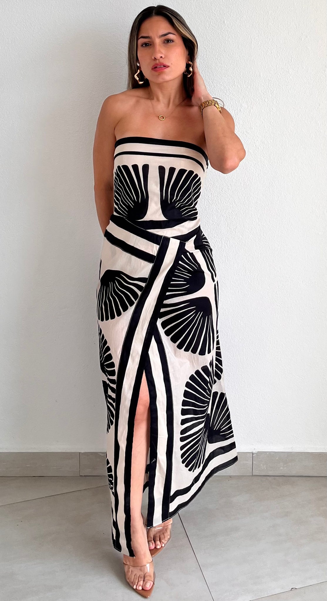 Summer Aztecan Vibes Print Midi Dress