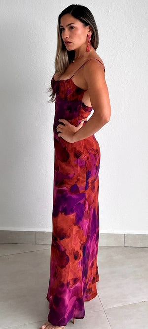 Sincerely Gorgeous Print Midi Dress