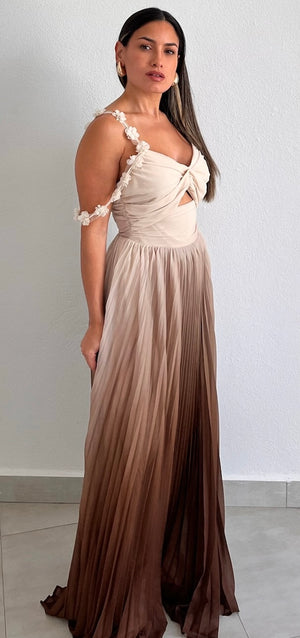 Truly a Beauty Brown Ombré Maxi Dress