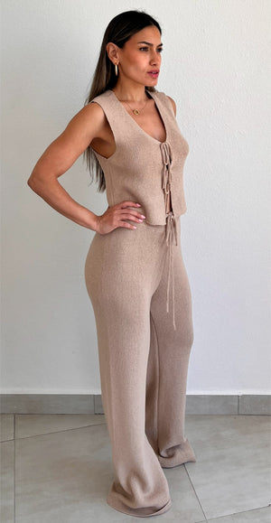 Dressed to Chill Mocha Two-Piece Set