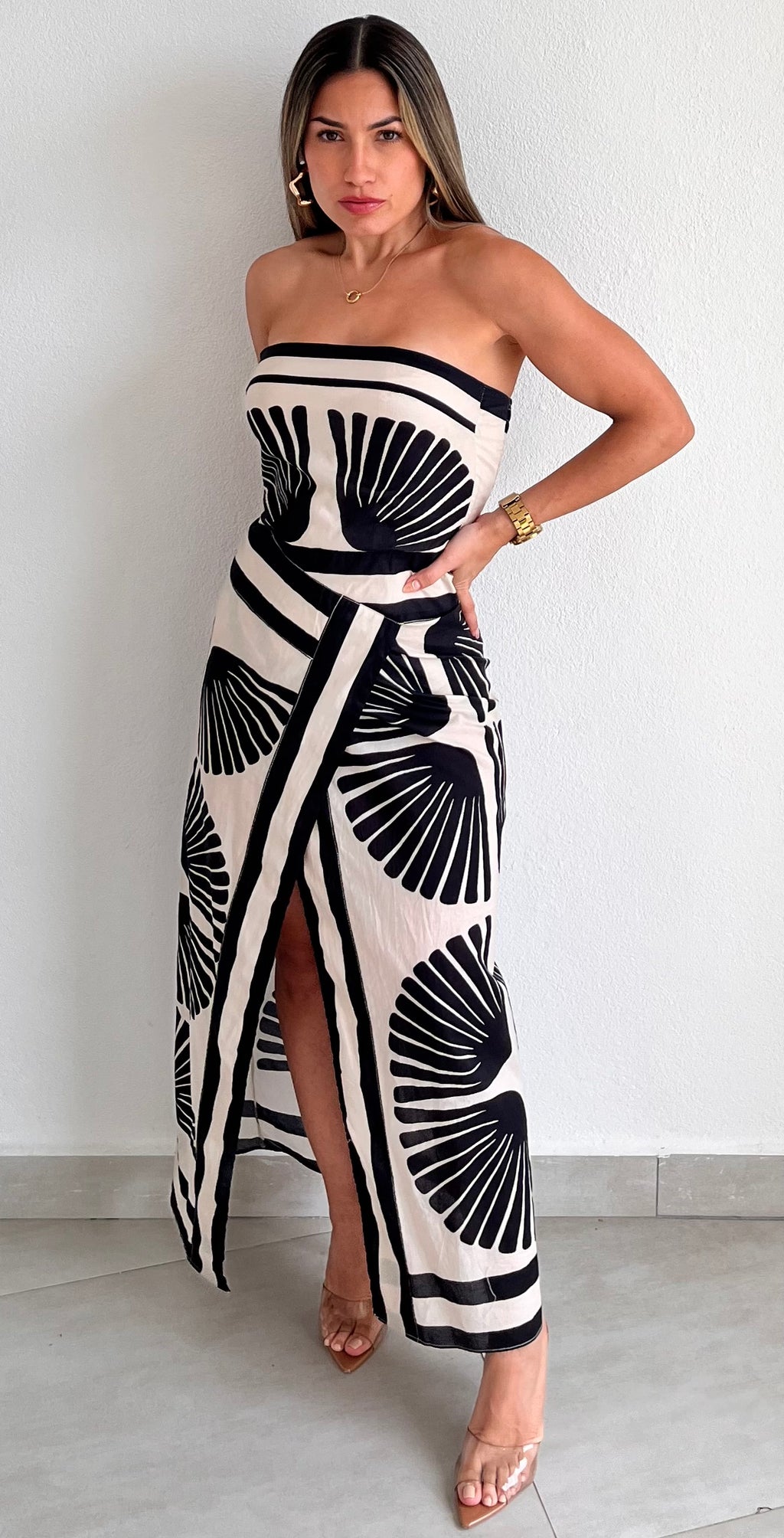 Summer Aztecan Vibes Print Midi Dress