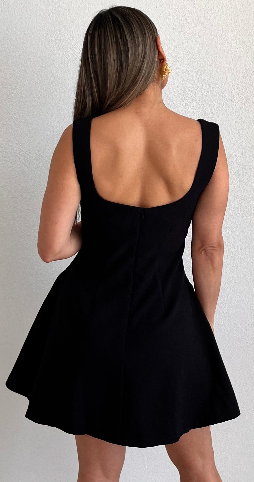 Best Date Ever Black Skater Dress
