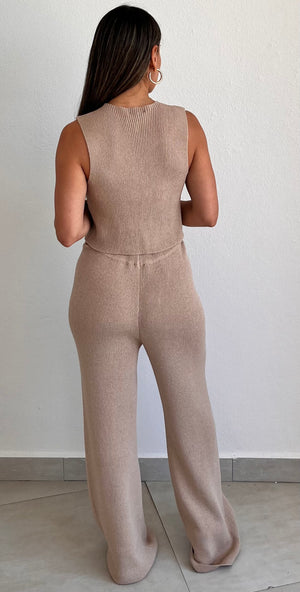 Dressed to Chill Mocha Two-Piece Set