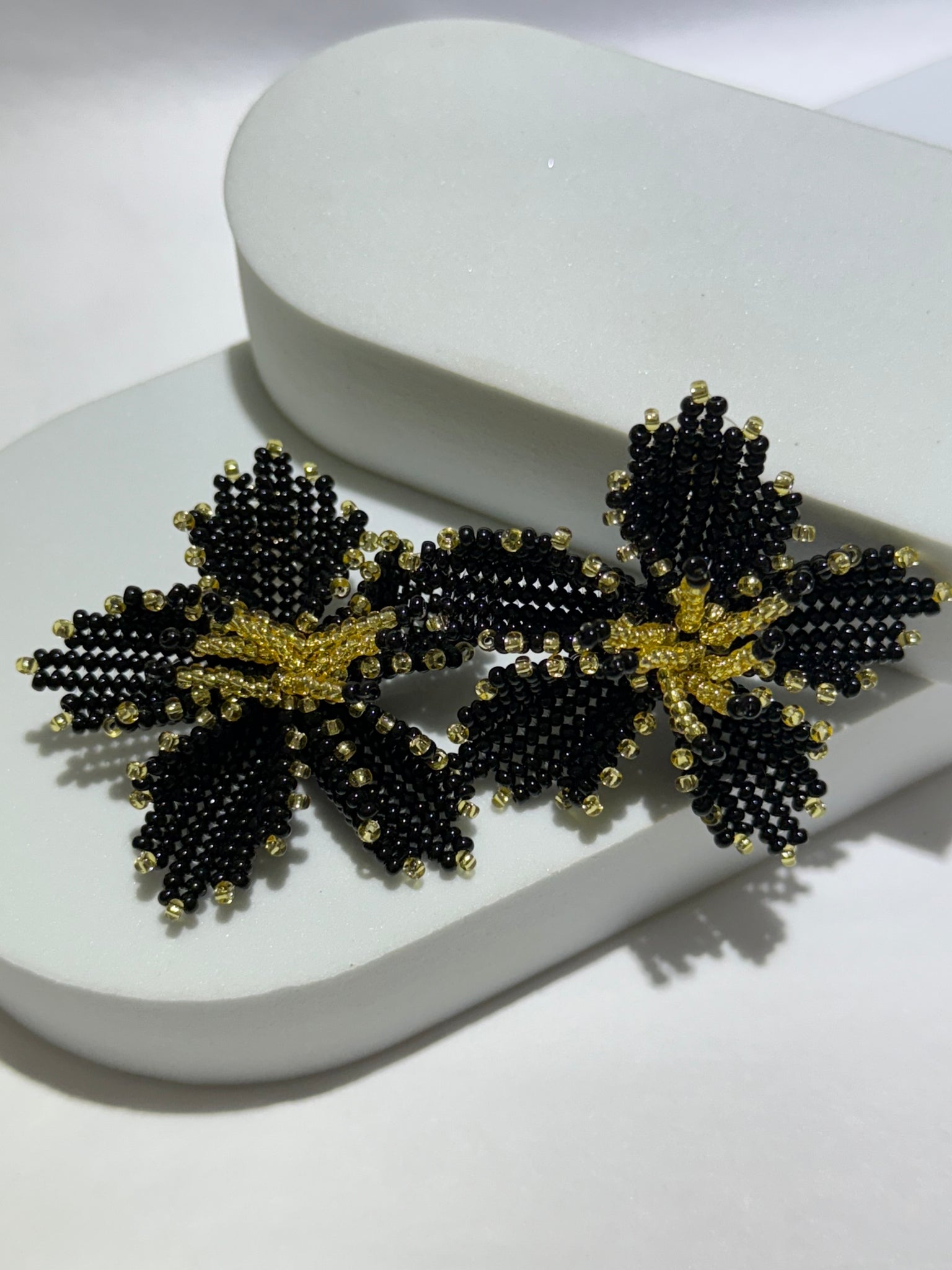 Amapola Black Statement Earrings