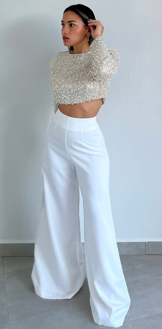 Chic and Sophisticated High Waist Palazzo Pants