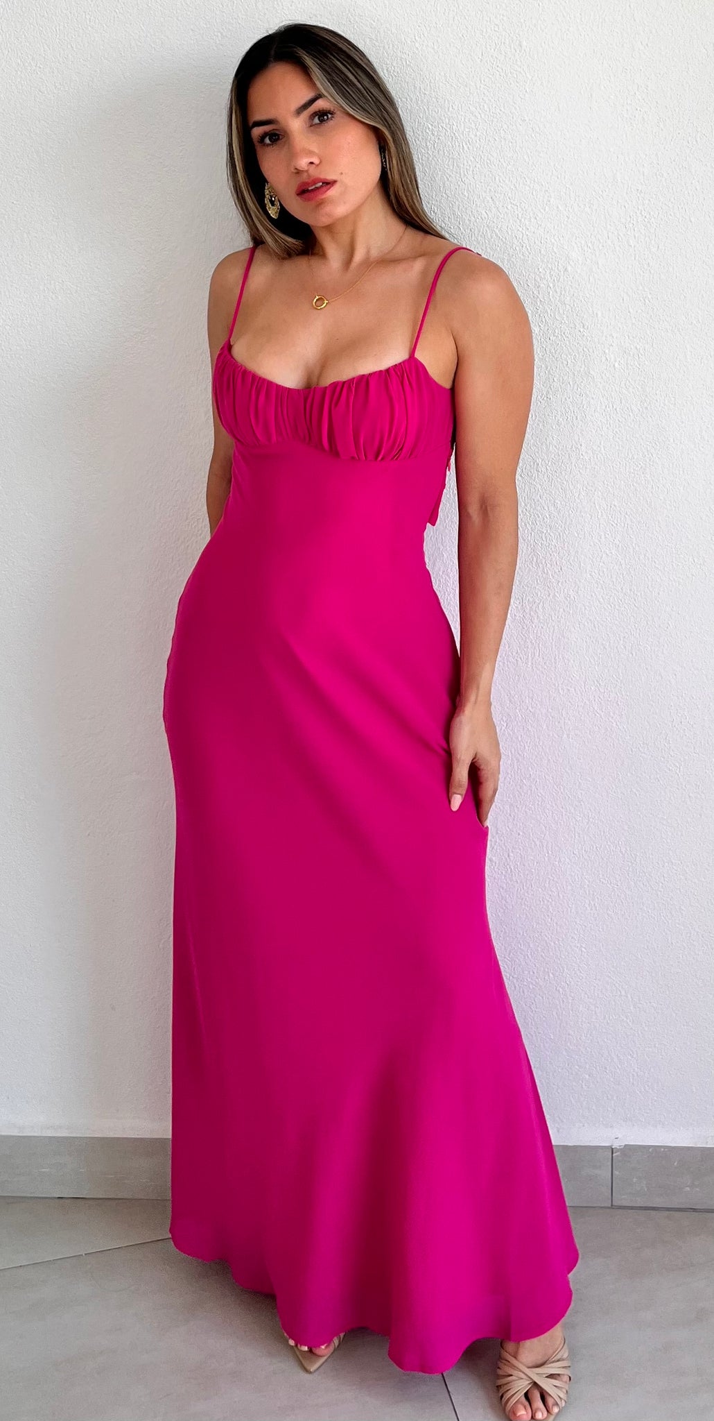 fuschia midi dress Sincerely Gorgeous Fuchsia Midi Dress – Zil boutique