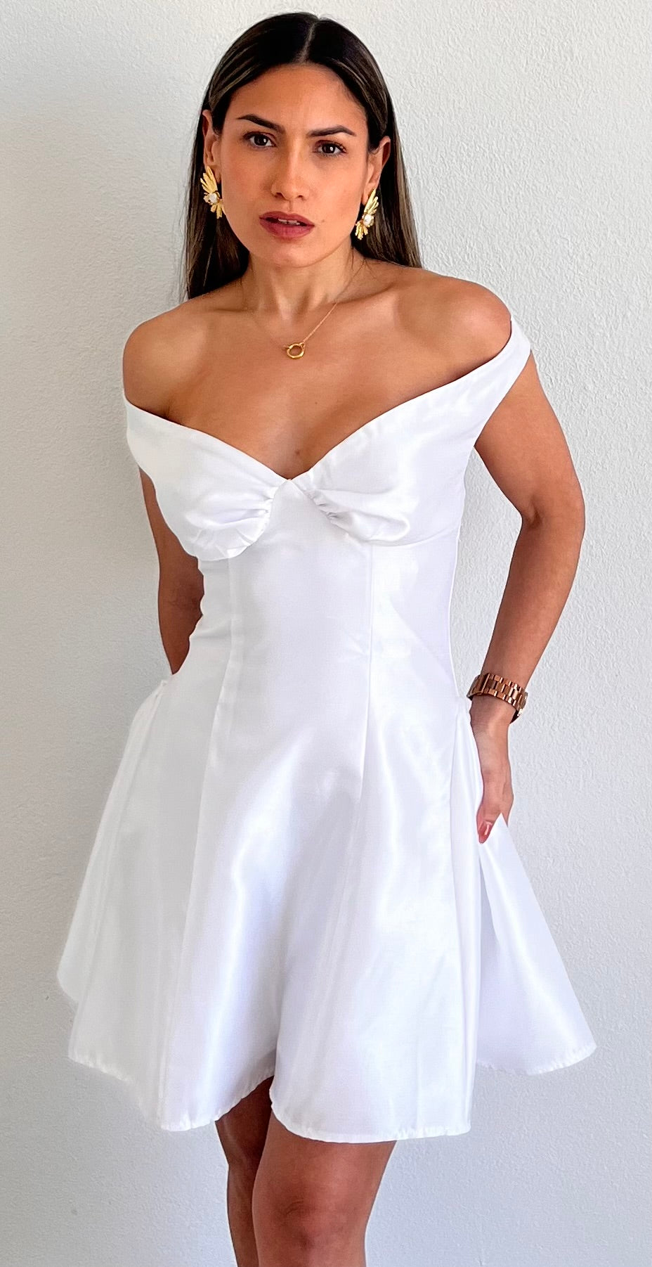 Days with You Off-Shoulder Fit & Flare Dress Zil boutique Days with You Off-Shoulder Fit & Flare Dress Zil boutique