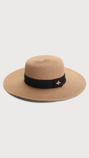 What’s the Buzz Brown Straw Hat