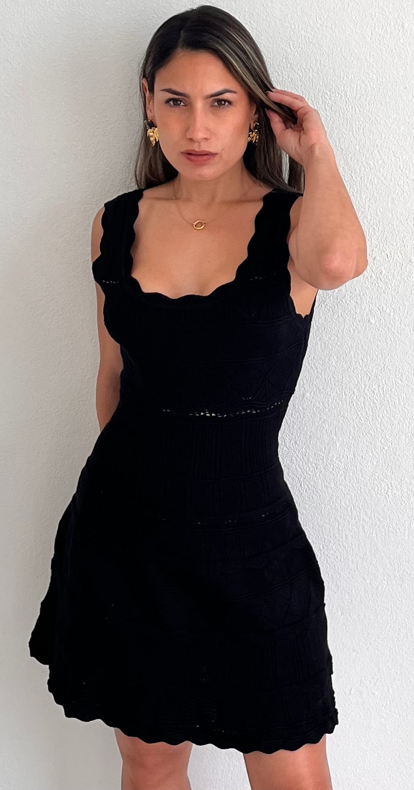 Favorite Day Knit Black Dress