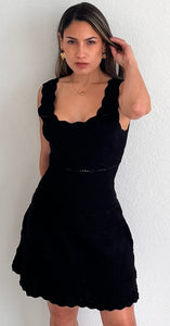 Favorite Day Knit Black Dress
