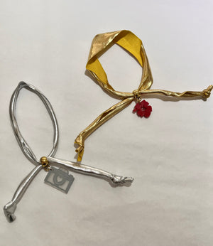 DTMF Charm Red Adjustable Bracelet