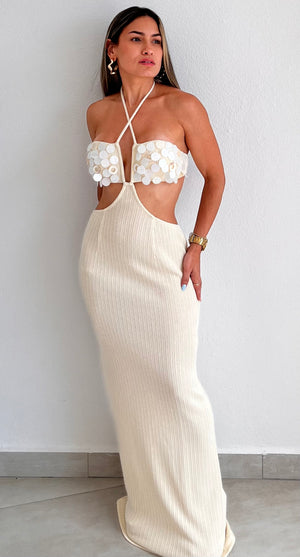 Shells & Style Beige Maxi Dress