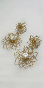 Bloomed for You Gold Drop Earrings
