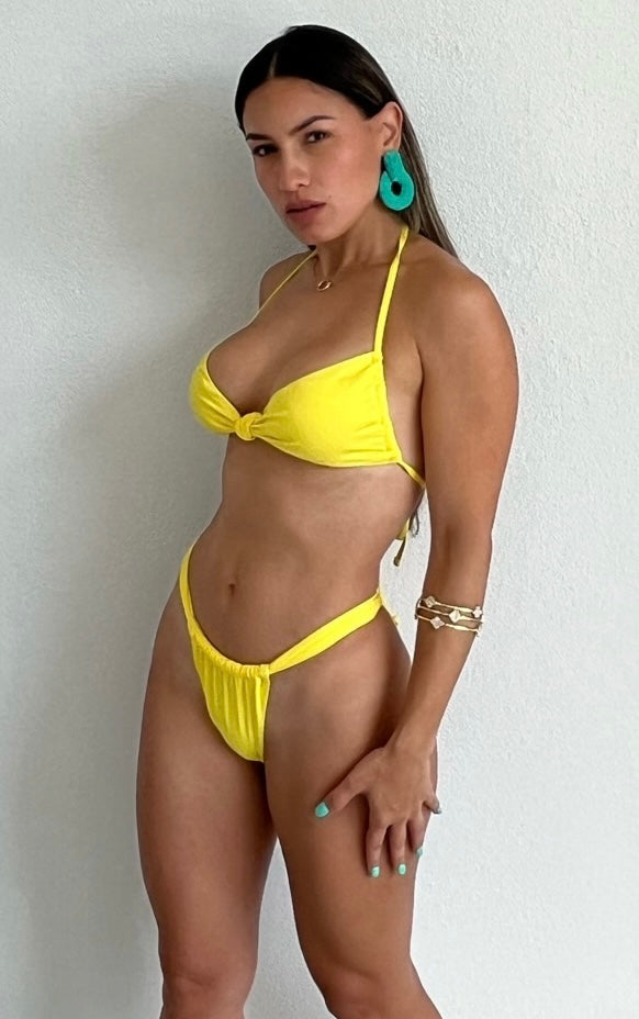 Sun-Kissed with this Yellow Bikini Set