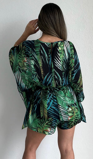 Tropical Paradise Print Romper