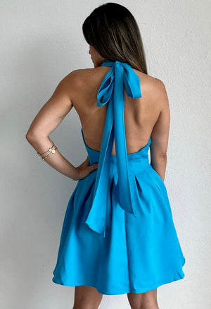 Forever Darling Blue Fit & Flare Dresss