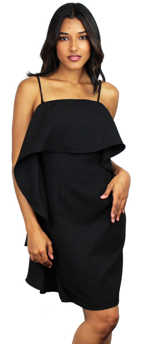 Time of Your Life Black Ruffle Dress