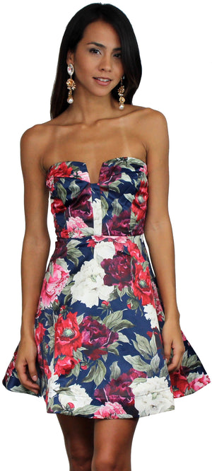 Blossoming Beauty Navy Floral Dress
