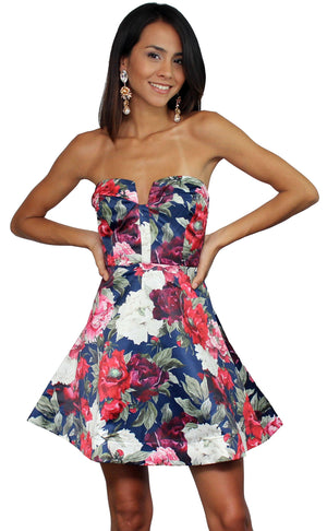 Blossoming Beauty Navy Floral Dress