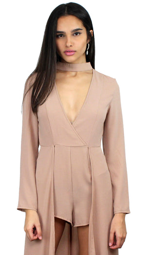 Deeply in Love with Nude Maxi-Romper