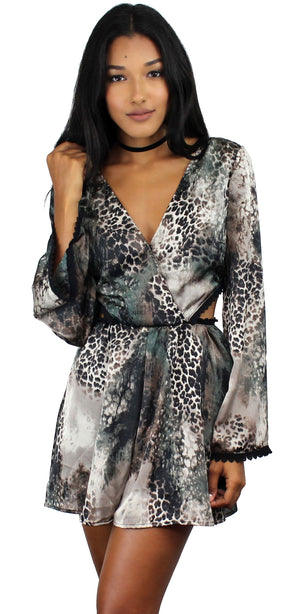 Anticipation Animal Print Romper