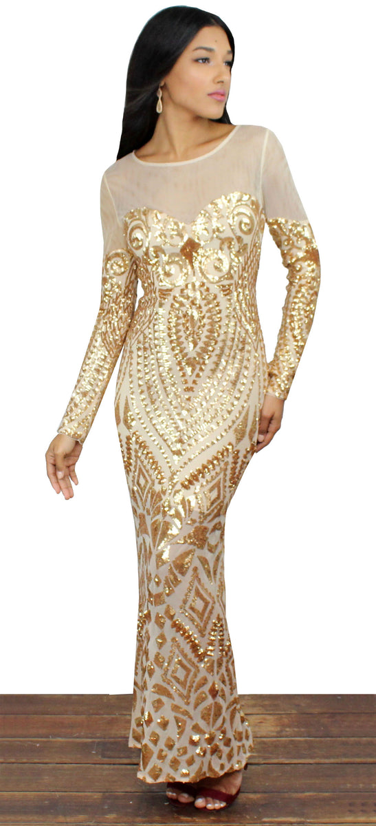 This is the Golden Dress Sequins Midi Dress – Zil boutique