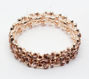 Just a Touch Rose Gold Rhinestone Bracelet