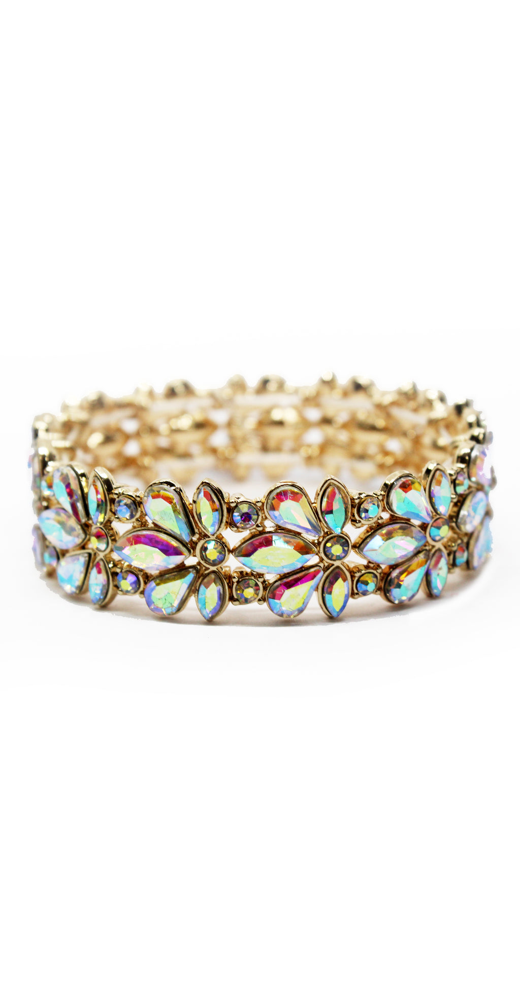 Just a Touch Gold Rhinestone Bracelet