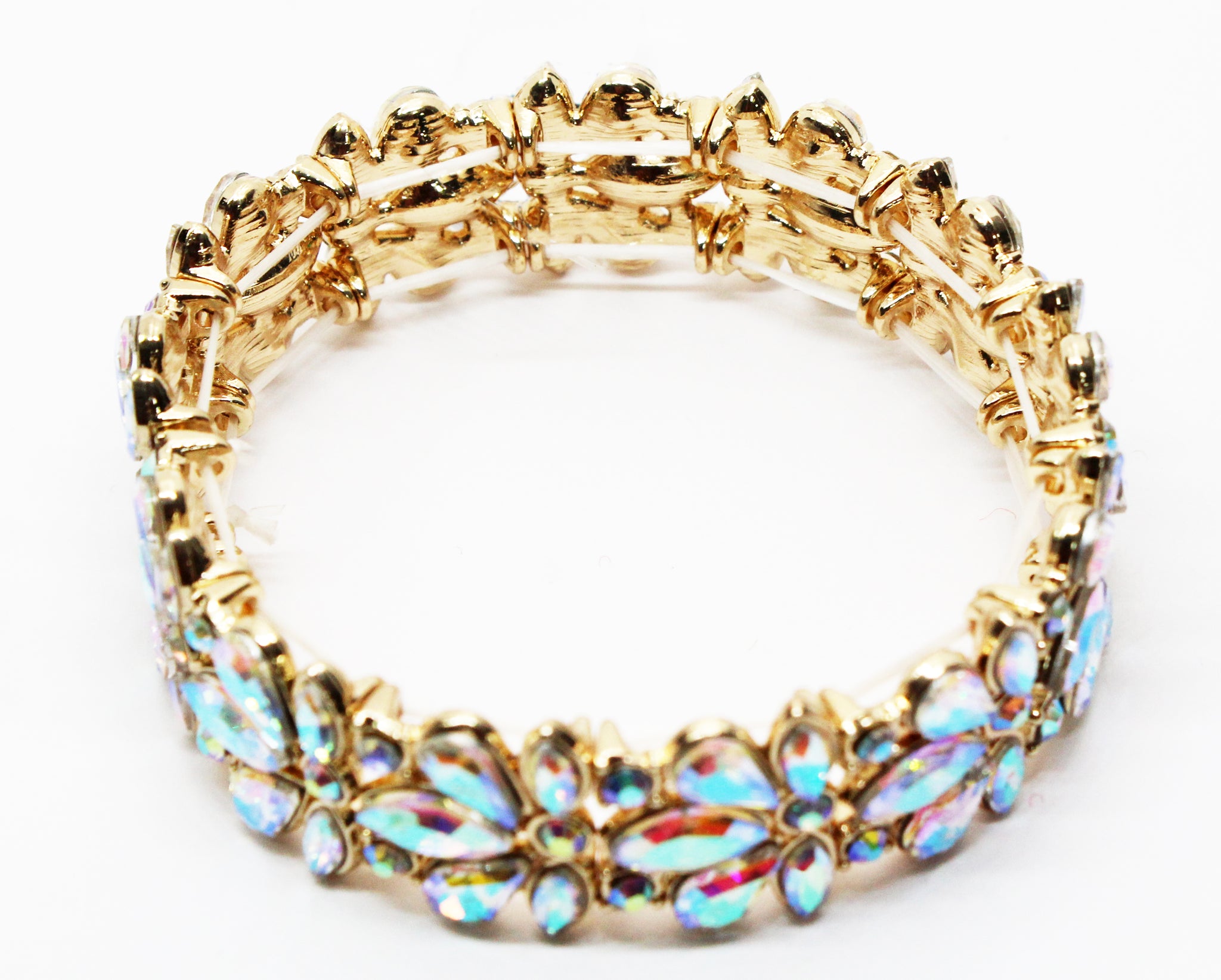 Just a Touch Gold Rhinestone Bracelet
