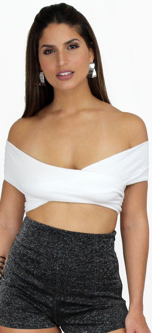 Taking Chances Ivory Crop Top