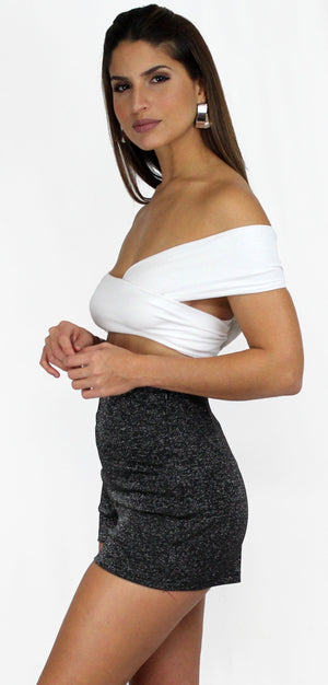 Taking Chances Ivory Crop Top