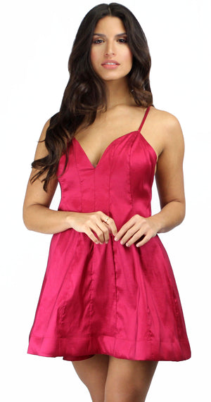 Keeps Getting Better Wine Skater Dress