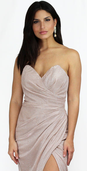 Falling Star Mauve Shinny Formal Gown