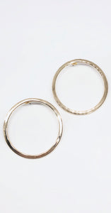 Sense of Style Gold Round Earrings