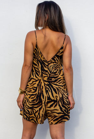 On the Wild Side Animal Print Romper