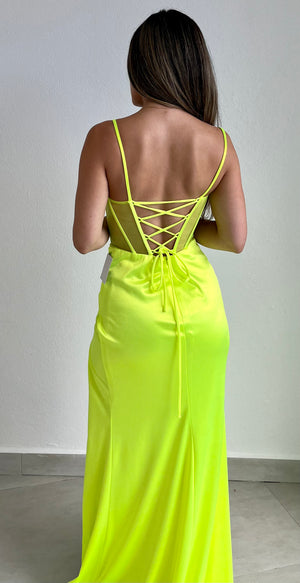 Remember this Moment Neon Green Formal Gown
