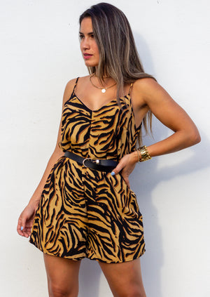 On the Wild Side Animal Print Romper